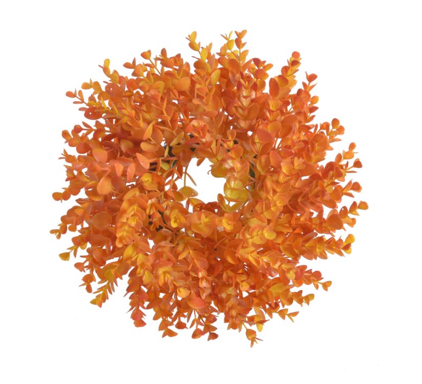 Dekorační věnec z větviček umělého eukalyptu Ø 32cm