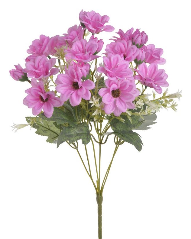 Umělá kytice drobných kvítků 5,5cm/34cm