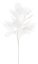 Větvička umělého kapradí 95cm - bílá 01