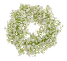 Dekorační věnec z větviček kvetoucí gypsophily Ø 20 cm