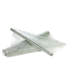 Flolie 50cm x 10m s potiskem - motiv polní květy - šedozelené