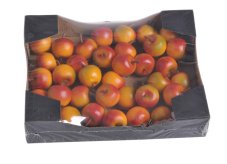 Plastová jablíčka na drátku Ø 3,5 cm, drátek 12 cm - 6ks