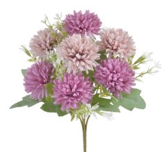 Kytice umělých chryzantém, květ Ø7cm/ kytice dl.30cm
