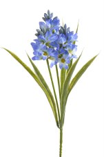 Jarní umělá květina Hyacint s listy dl. 31cm