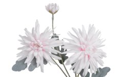 Umělá kvetoucí chryzantéma s dvěma květy a poupětem Ø13cm/dl.65cm