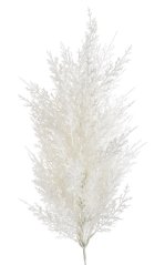 Umělá jehličnatá větvička bílá s glitrem, dl. 55cm