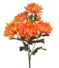 Umělá kytice chryzantém oranžová 65 cm