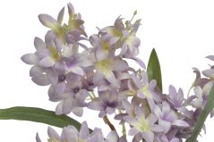 Umělá rozvětvená větvička s květy hortensie dl. 90cm - zápich