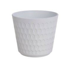 Dekorace - plastový obal na květináč 14,5cm∅ x 13cmH