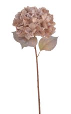 Umělá hortenzie s listy, hlava Ø 20 cm, dl. 70 cm