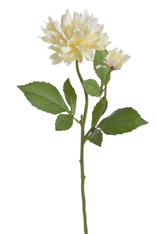 Umělá pivoňka s květem a poupětem, květ Ø13cm/dl.59cm