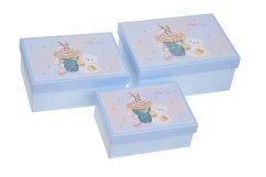 Sada dárkových krabiček 17,5x12,5x6,5cm  20x14x8cm  22,5x16x9,5cm. -  3ks