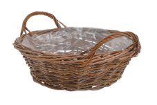 Proutěný košík nebo ošatka s uchy 35x11cm 42CAN109307