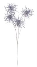 Umělý rozkvetlý bodlák se 4 květy, květ 9cm/dl.60cm
