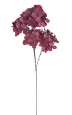 Umělá hortenzie, 3 květy na stonku, květ Ø 14cm, dl. 80cm