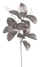 Větvička s velkými  barvenými listy magnolie, list 18cm, dl. 88cm