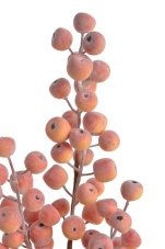Dekorace plastová mini jablíčka na větvi, jablíčka  Ø 1-2cm, zápich dl. 68cm
