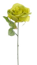 Umělá růže na stonku s listy dl.30cm