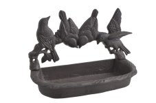 Dekorace litinové krmítko pro ptáčky.24,5cmL x 12cmW x 16cmH