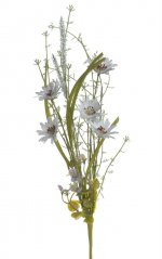 Kytice umělých lučních květů s doplňky dl. 60cm