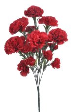 Kytice umělých karafiátů, květ Ø 7cm, dl. 48cm