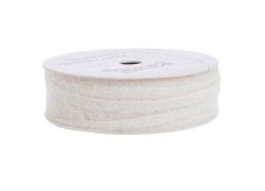 Vlněná jednobarevná stuha - pletená 0,7cm/dl. 5m