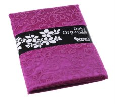 Dekorační látka organza s ornamenty šířka3/dl.1,5m