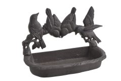Dekorace litinové krmítko pro ptáčky.24,5cmL x 12cmW x 16cmH