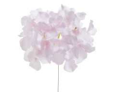 Umělá hlavička hortenzie na drátku, květ Ø15cm/dl.26cm