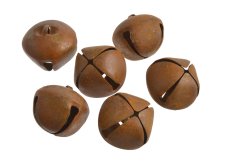 Vánoční dekorace kovové rolničky Ø 4cm - 6ks