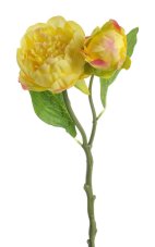 Umělá pivoňka s poupětem, dl. 37cm