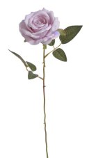 Umělá rozkvetlá růže na stonku, hlavička Ø 8cm/celkem dl.56cm