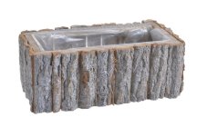 Obal na květináč z přírodní kůry 32 × 14 cm – obdélníkový