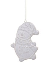 Vánoční dekorace keramická postava .7cmL x 0,7cmW x 9cmH - závěs