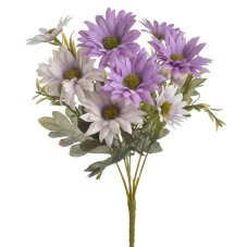 Kytice umělých aster, květ Ø 5cm, dl. kytice 32cm