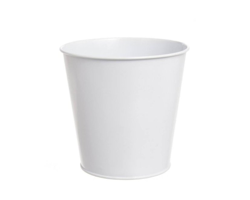 Plechový ozdobný obal na květináč  13cm∅ x 12,5cmH