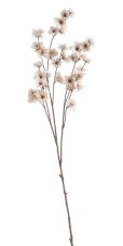 Kvetoucí větvička krémová 105 cm