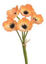 Svazek květů anemone na stonku dl. 29cm - 5 ks