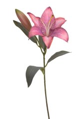 Květ umělé lilie + poupě, květ Ø 15 cm dl. 53 cm