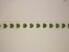 Plátnová stuha se vzorem a s monofilem 1,5cm/20m