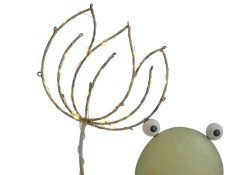 Dekorace plechová stojící žába  24cmL x 13cmW x 83cmH