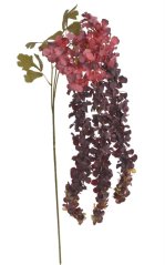 Umělá kvetoucí převislá větvička vistárie dl. 138cm