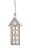 Dekorace dřevěný domek 8cmL x 2,3cmW x 16cmH