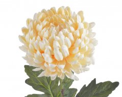 Umělá kvetoucí chryzantéma na stonku, hlavička Ø14cm/celkem dl.83cm