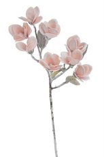 Umělá zasněžená magnolie 62 cm