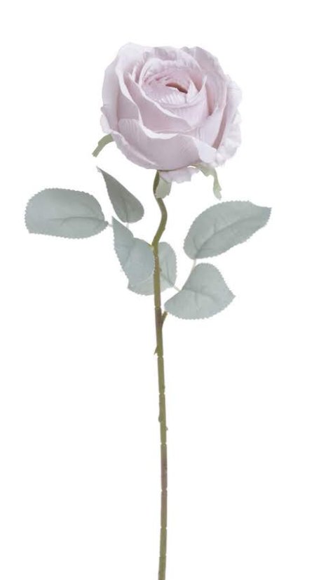 Umělá rozkvetlá růže, květ Ø8cm/dl.50cm