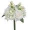 Kytice umělých růží a hortenzií s doplňky a listy - dl. 31cm