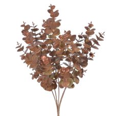 Vánoční dekorace eukalyptus 5 výhonů metalické barvy dl. 40cm - zápich