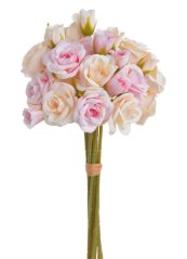 Svazek 9 kusů růží po 4 květech, hlavička Ø 4cm, dl. celkem 32cm