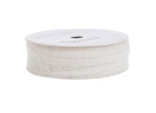 Vlněná jednobarevná stuha - pletená 0,7cm/dl. 5m